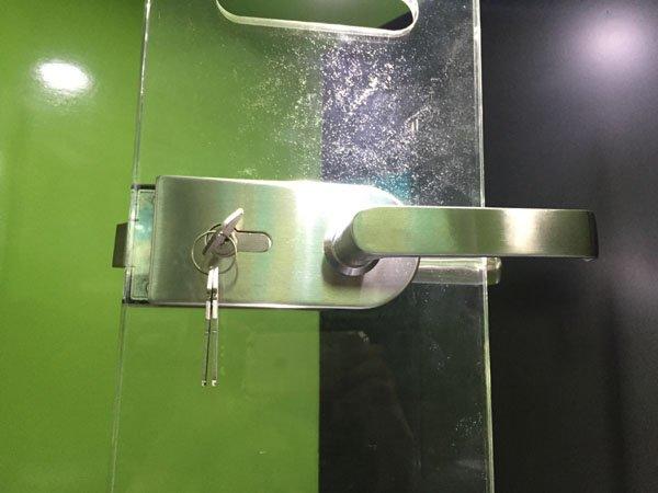 safe bathroom glass door lock brass factory direct supply for doors-2