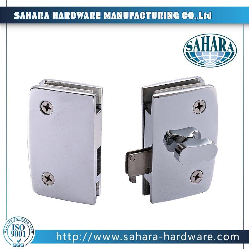 China Stainless Steel Brass Cylinders Glass Door Lock-SH-34-50K