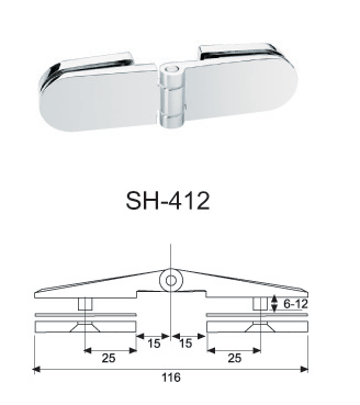 reliable glass panel connectors stainless steel factory direct supply for bathroom-1