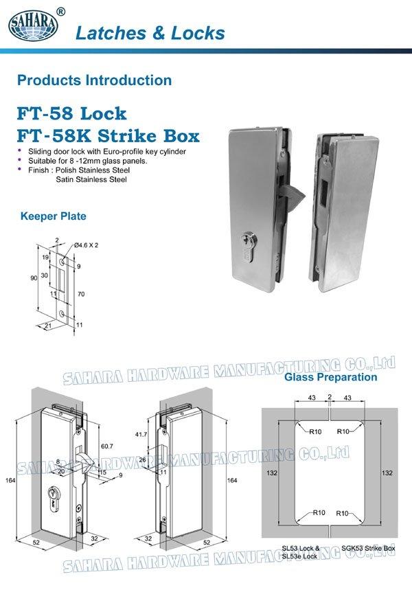 Stainless Steel Glass Lock Ft 58k Door Sahara - Frameless Glass Door Hardware Non Digging Floor Hinge Stainless Steel Glass Lock Ft 58k Door Sahara - Frameless Glass Door Hardware Non Digging Floor Hinge