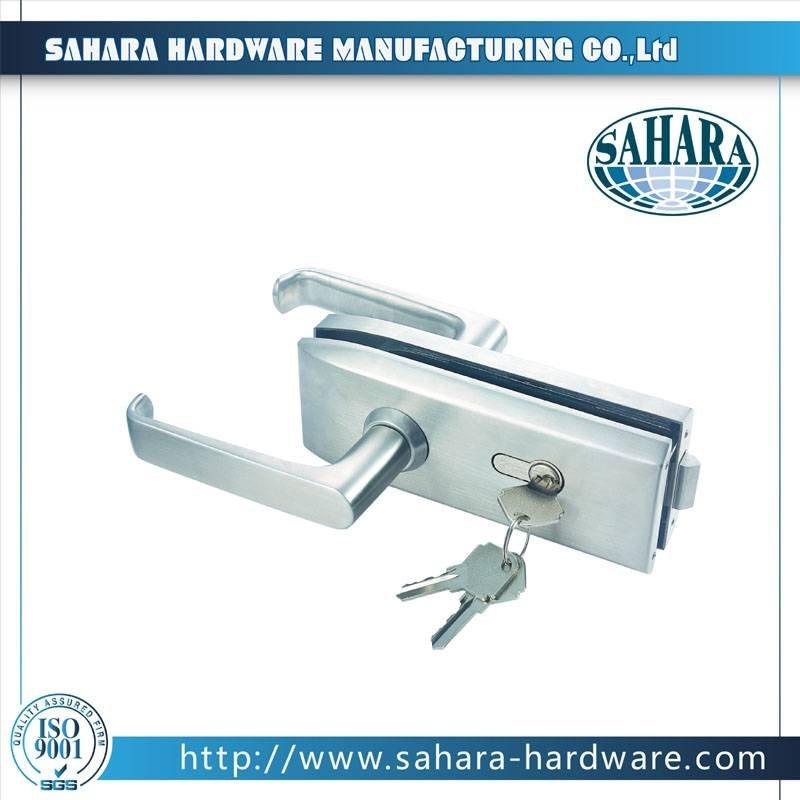 China Stainless Steel Brass Cylinders Glass Door Lock-FT-039