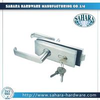 China Stainless Steel Brass Cylinders Glass Door Lock-FT-038