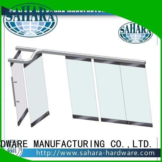partition frameless system 55mm spacing SAHARA Glass HARDWARE gas lift struts